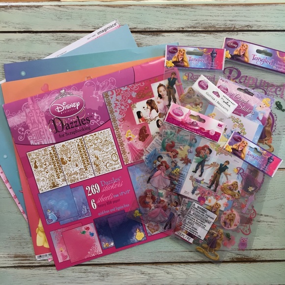 Disney CINDERELLA /& Other Princesses Set of 3 12x12 Papers
